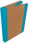 DONAU Füzetbox DONAU Life A/4 3 cm karton tépőzárral neon kék-barna