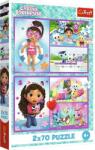 Trefl Gabby's Dollhouse 2x70 piese Puzzle