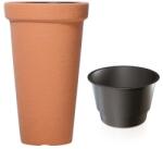 Prosperplast CLASSIC TOWER virágcserép, téglavörös, 30 cm (DPC30 -R736)