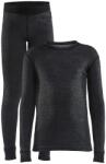 Craft Core Wool Merino Junior Black Gyermek termoszkészlet 86/92 cm