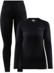 Craft Core Warm Baselayer black Női termál szett M