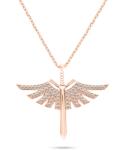 Brilio Silver Colier elegant bronz Sabie de Înger cu zirconi NCL144R