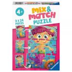 Ravensburger Sirene și monștri 3x24 piese RVSPC05597 Puzzle