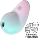 Satisfyer Stimulator Pixie Dust, 11 Moduri Suctiune, 12 Moduri Vibratii, Silicon, USB, Verde/Roz Vibrator