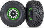 Traxxas kerék 3.2/2.2", Method Racing zöld felni, Baja KR3 gumiabroncs (2) (TRA8474-GRN)