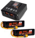 SPEKTRUM Smart Powerstage G2 Air 4S 2200mAh IC3 2x, töltő S250 (SPMXPSA500I)