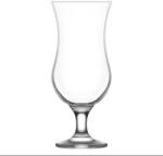 LAV Koktélpohár készlet, LAV Fiesta, 390 ml, 6 db, 7, 5 x 18, 2 cm, átlátszó, üveg, rövid szárú, atipikus formájú (TC8010105)