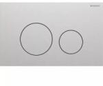GEBERIT Sigma 40 működtetőlap 2 mennyiséges öblítéshez, szálcsiszolt, easy-to-clean bevonattal (GE-115.628.FW.1)