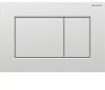 GEBERIT Sigma01 szögletes működtetőlap 2 mennyiséges öblítéshez, matt króm, easy to clean bevonattal (GE-115.660.JQ.1)