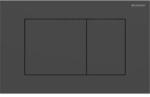 GEBERIT Sigma 40 működtetőlap 2 mennyiséges öblítéshez, matt fekete, szögletes, easy-to-clean bevonattal (GE-115.629.14.1)