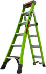 Little Giant Ladder Двураменна стълба от фибростъкло 6+4 стъпала, Little Giant KING KOMBO XT, със звукова система Ground Cue (13936-071)