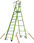 Little Giant Ladder Телескопична стълба от фибростъкло с предпазен кош Safety Cage - работна височина 4.83 метра (19710EN)