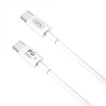 XO Cablu USB 2.0 type C la USB type C 60W 1m Alb, XO NB-Q190A (XO-NB-Q190A)