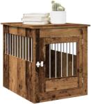 vidaXL kutya láda bútor Régi fa 64, 5x80x71 cm Gépelt fa (857645)