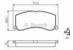 Bosch Fékbetét kpl. 0 986 424 465 Bosch