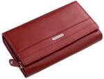 Giultieri piros belül cipzáras közepes női pénztárca gia100