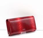 Patrizia piu piros / lakk / tollmintás nagy női bőr pénztárca ff-106