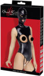 Bad Kitty - alul-felül nyitott body és szopó maszk (fekete) - szexshop