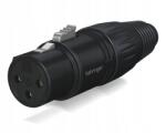 BEHRINGER X3F-BK XLR csatlakozó, fekete, 3 pólusú (0005-AAD86-000)