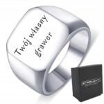 STEELOVA Fényes Acél Szignó, gravírozással, méret32 (OS1169)