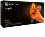 Mercator Medical gogrip (orange)nitril védőkesztyű narancs púdermentes, gyémánt textúrált L, 50 db/doboz (5906615038276)