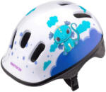 meteor Gyermekek/gyerekek Dragon kerékpáros sisak 48-52 CM fehér|kék