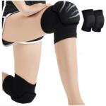 SPOWERTS 2 db vastag, párnázott térdvédő sporttevékenységekhez, L-XL méretben L/61cm fekete