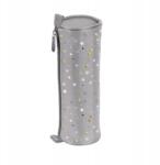 PASO Iskolai tolltartó csillagokkal, BeUniq, szürke, egy rekeszes, gyerekeknek (BU24GW-003)