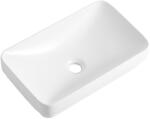 Cerano - Kiana kerámia mosdó - félig süllyesztett és pultra szerelhető - fényes fehér - 50x31 cm (CER-667900)