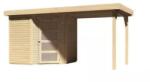 Karibu fából készült kerti ház KARIBU SCHWANDORF 3 + egy menedéket 240 cm (77738) natur (LG3891)