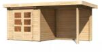 Karibu fából készült kerti ház KARIBU KANDERN 2 + egy menedéket 235 cm beleértve a hátsó falat is (23610) natur (LG3534)