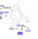 Kia OE Csúszásgátló hátsó sárvédő tartó jobb Kia EV3 2024-. . . 86652EV000