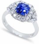 White & Black Darma zafír gyűrű gyémántokkal - 2, 4 karát (AU13507)