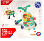 Huanger járássegítő és activity asztal - 2 az 1-ben fejlesztő játék (zöld)