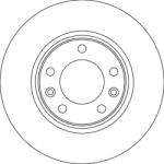 TRW DF6780 féktárcsa, hatékony fékezés, gyári új, OE minőség