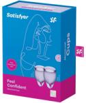 Satisfyer Feel Confident menstruációs pohár szett, 15ml + 20ml (Kubeczki menstruacyjne Feel Confident)