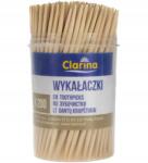Clarina Fa fogpiszkáló, 200db, nyírfa, 6, 5cm, műanyag tartály, előételekhez, konyhai munkákhoz (AK5849)