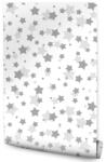 Muralo Gyerek Fali Tapéta, szürke csillagok dekoráció, flizelin (MF_237_VER-53)
