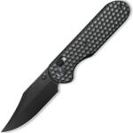 GEO Knife Ethereal Cutter Black DLC M390 Blade Black DLC Ti
