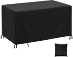 MOZTBH Husa mobilier gradina MOZTBH impermeabila 60A 60A 60 cm , 420D Oxford, neagra, cu catarame si snur
