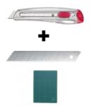 NT Cutter Set Cutter 18mm cu 10 Lame de Schimb (iL-120P+BL1P+CM-301G)