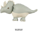 Flippy Balon din Folie Metalizata, Flippy, Figurina Animata, Model Dinozaur, 69x40 cm, Ambalaj Individual, Pai Inclus, Umflare cu Aer sau Heliu, Gri (teo-134097)