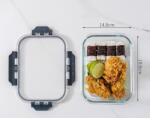  Caserola alimentara din sticla, capac etans, 1040ml