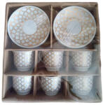  Set din ceramica pentru cafea, 12 piese, model Fagure