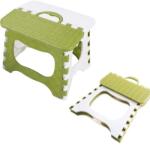  Scaun pliabil, multifunctional, plastic, Verde Alb, 26 x 21 x 21 cm
