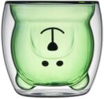  Pahar cu pereti dubli, Ursulet, 250 ml, Verde Pahar