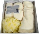  Set cadou 3 piese pentru fete prosop si burete, Crem Prosop