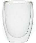  Pahar din sticla cu pereti dubli, termorezistent, capacitate 350 ml Pahar