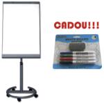 Viamond FLIPCHART MAGNETIC STANDARD MOBIL START 70x100 cm + CADOU! ! ! (SET 4 MARKER WHITEBOARD + BURETE) (6101044875/2)