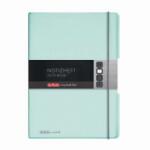 Herlitz Caiet My. Book Flex A4 2x40f 70gr Dictando+patratele Turcoaz Transparent Cu Logo Alb (11408655)